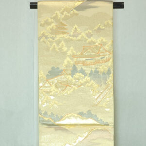 Nishijin brocade gold thread pouch obi